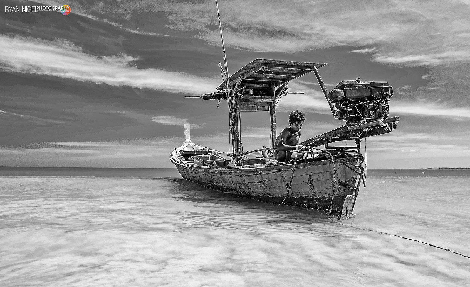 the boy on the boat